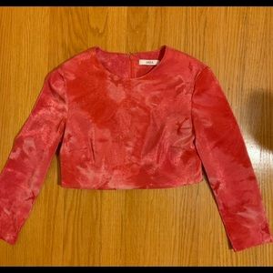 AREA NYC STRETCH LAME TYE DYE TOP